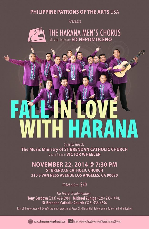 Fall in Love with Harana - Harana Men’s Chorus Concert